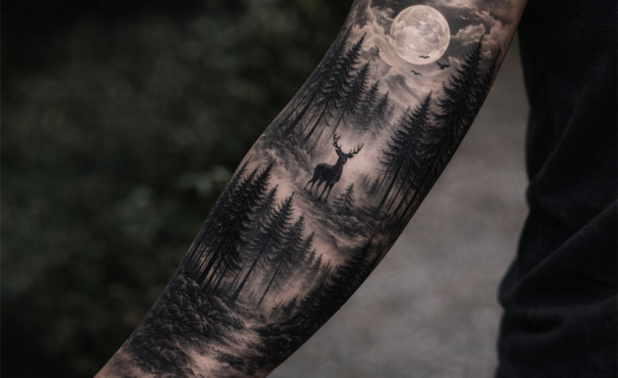 Forest Sleeve Tattoo