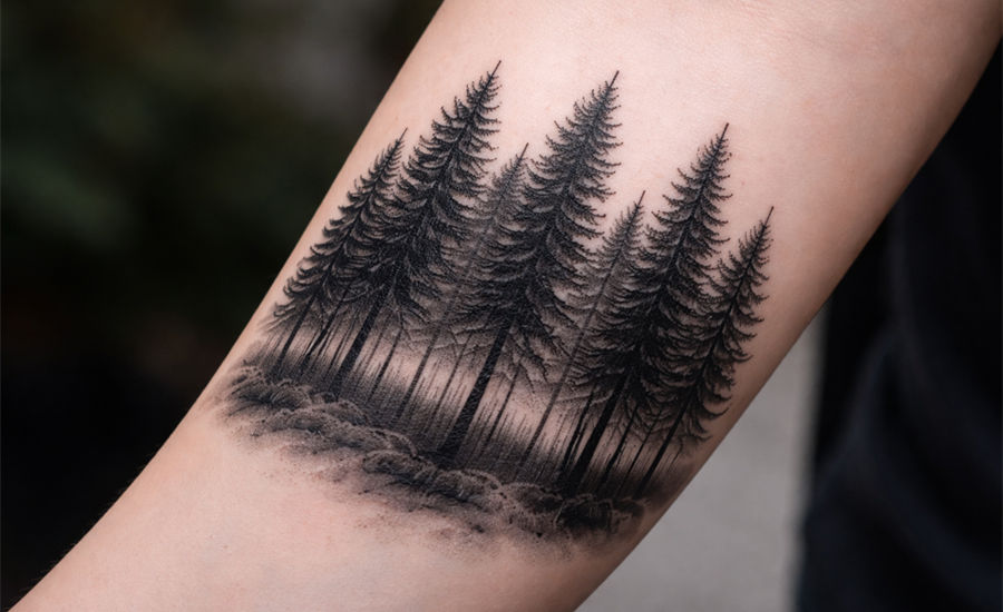 Pine Forest Tattoo