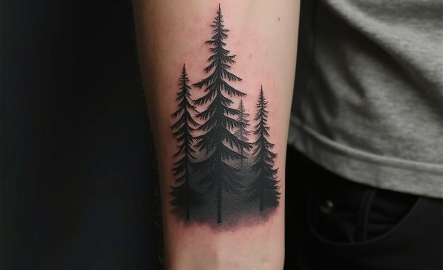 Small Forest Tattoo