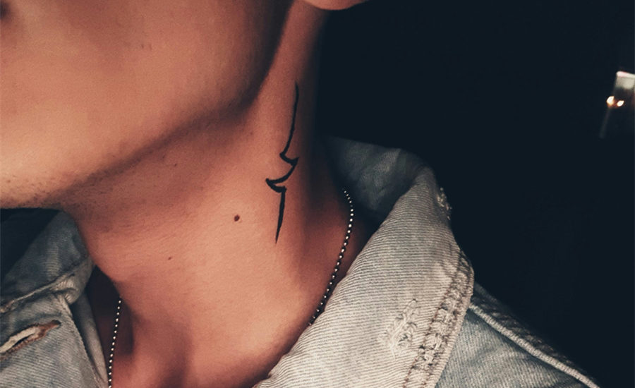 Small Neck Tattoo Ideas for Men