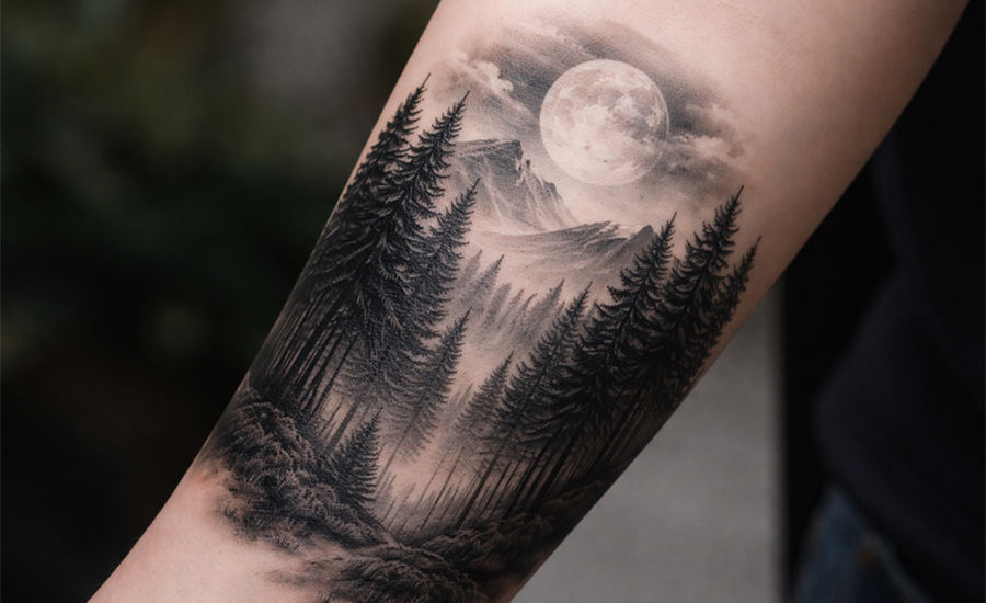 forest tattoo