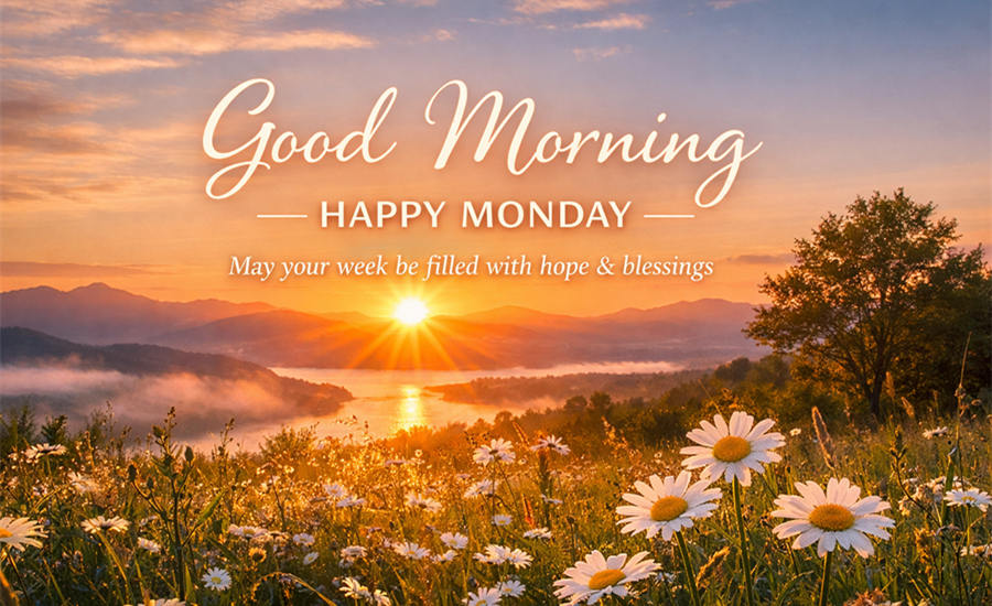 70+ Inspirational Good Morning Monday Blessings to Start the Week With Hope